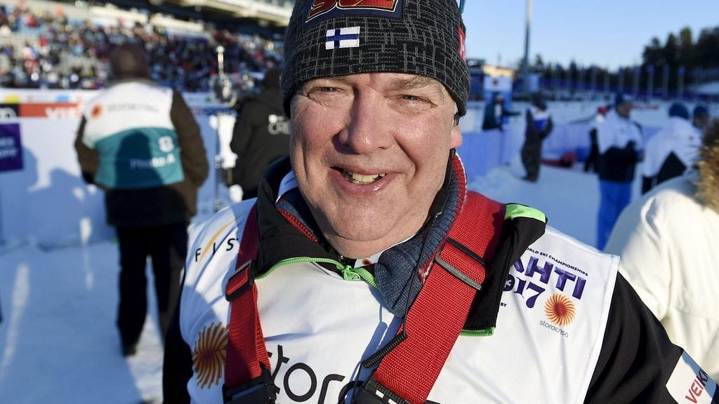 Reijo Jylhä oli silminnähden iloinen kisojen päätösmatkan jälkeen.