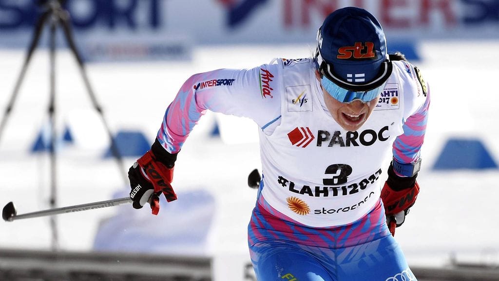 Krista Pärmäkoski on maailmancupin kokonaiskisassa kolmantena ennen Drammenin sprinttiä.