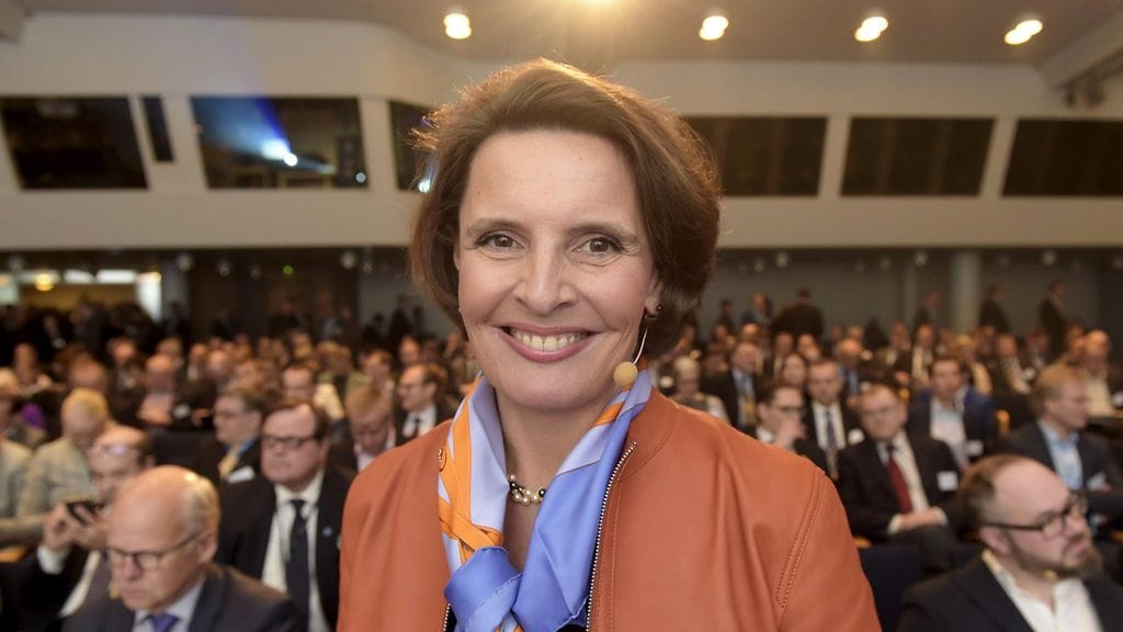 Liikenne- ja viestintäministeri Anne Berner puhui ministeriön seminaarissa tiistaina.