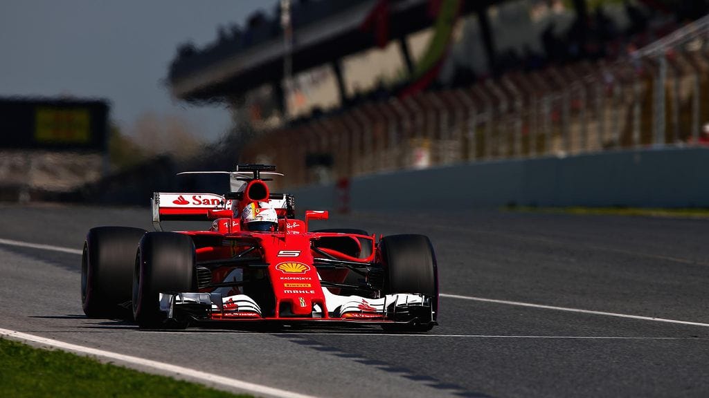 Sebastian Vettel oli vauhdissa torstaina.