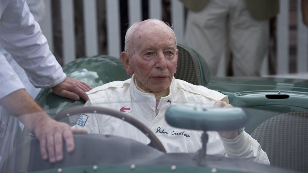 John Surtees Goodwoodin moottorifestivaaleilla vuonna 2016.