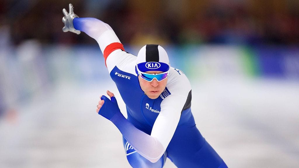 Mika Poutala on 500 metrin cup-pisteissä kahdeksantena (arkistokuva).