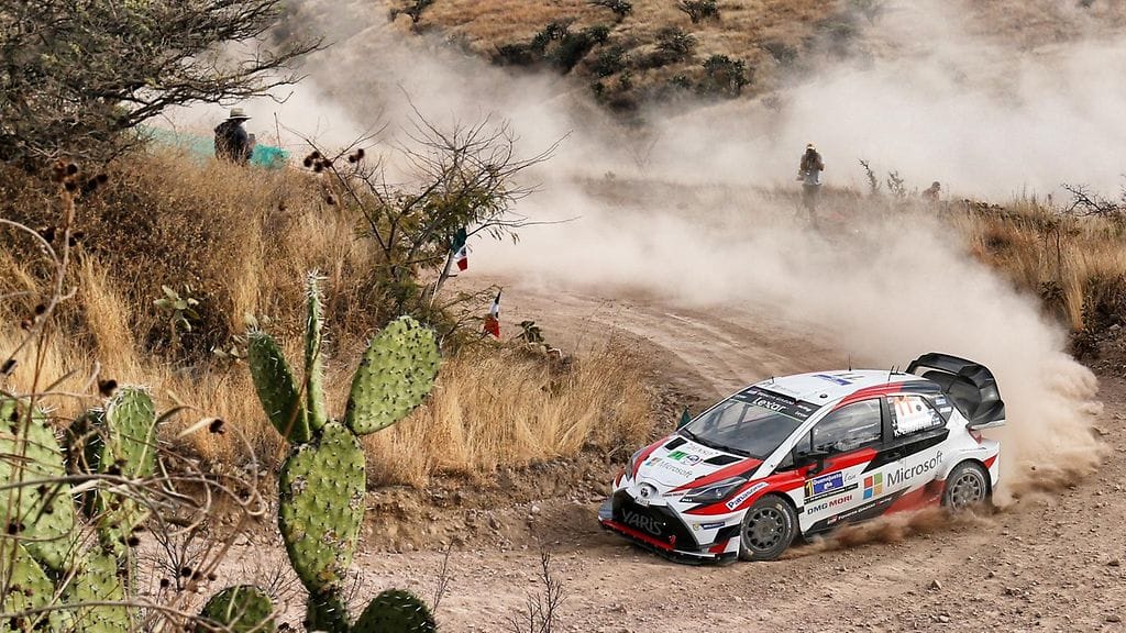 Juho Hänninen on viidentenä Meksikon MM-rallissa.