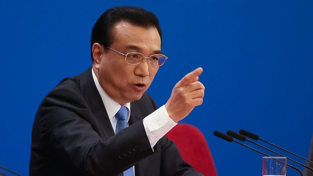 Kiinan pääministeri Li Keqiang.