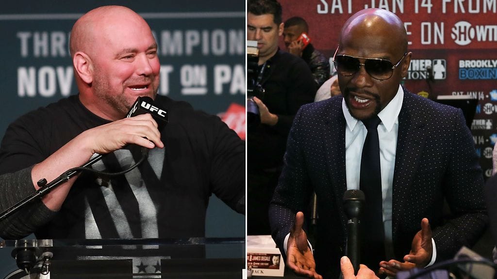 Dana White ja Floyd Mayweather.