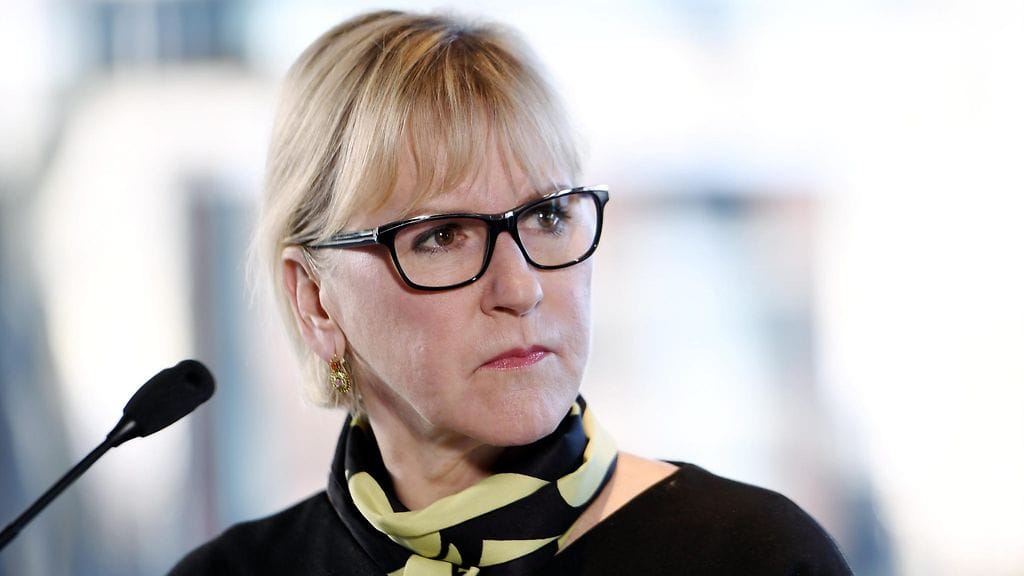 Ruotsin ulkoministeri Margot Wallström Helsingissä 16.3.2017.