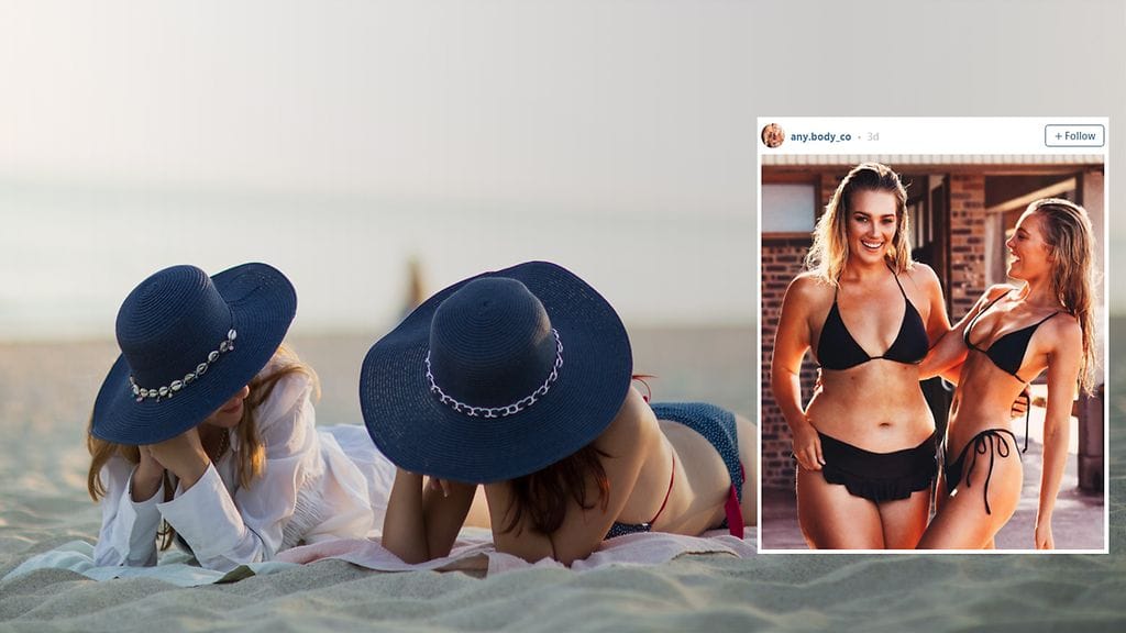 Eri kokoisten naisten ystävyys on herättänyt ihmetystä sosiaalisessa mediassa.