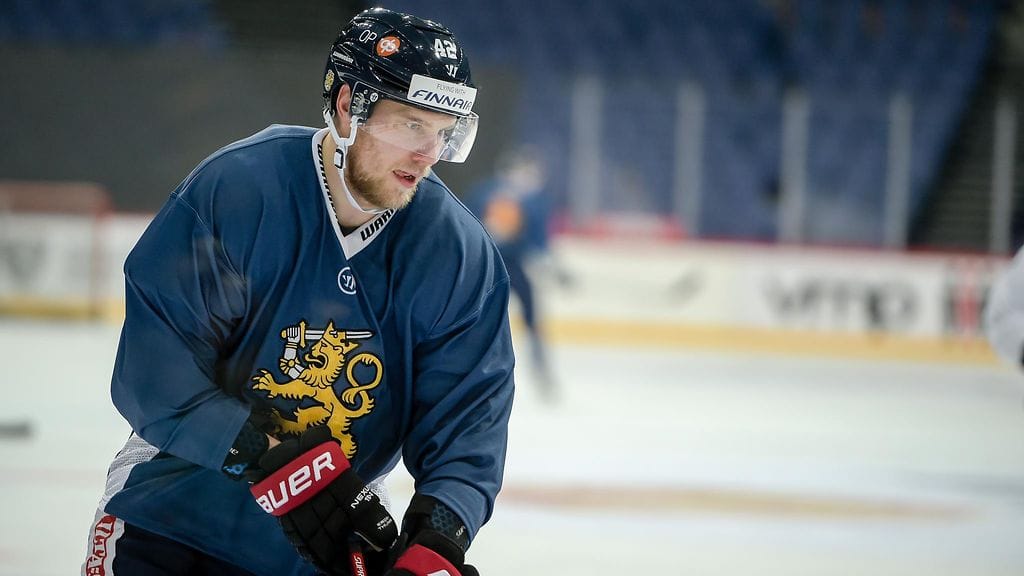 Ilari Melart Leijonien harjoituspaidassa viime marraskuussa.