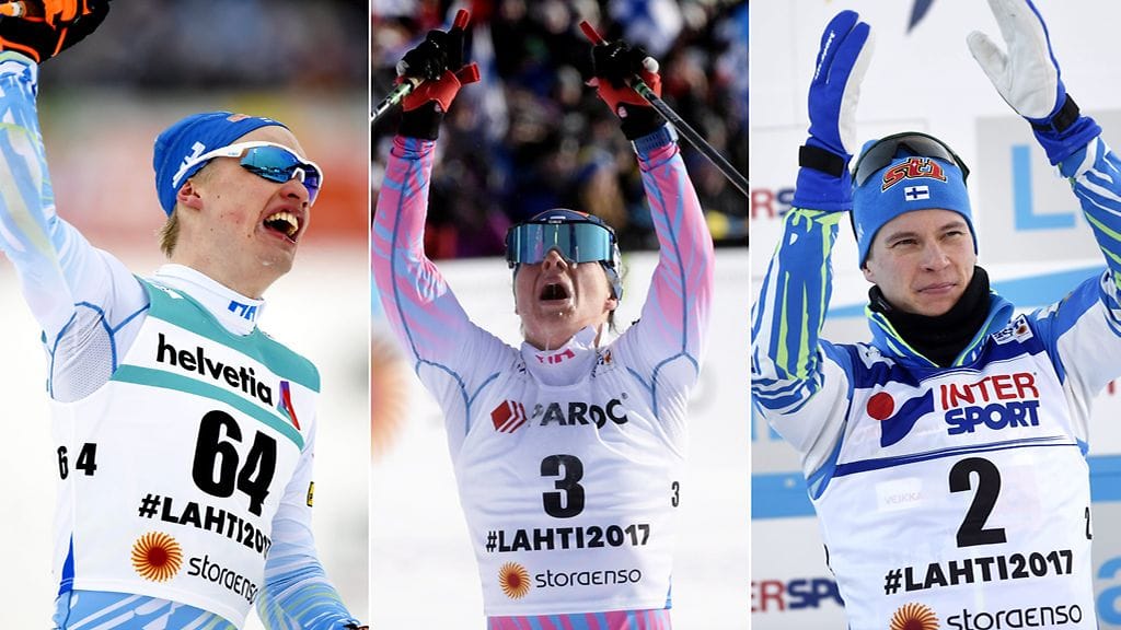 Iivo Niskanen, Krista Pärmäkoski ja Matti Heikkinen.