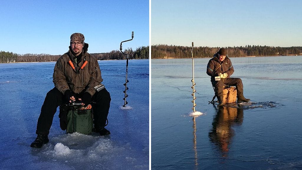 Ahkerat pilkkijät Tommi Tiainen ja Mikko Halonen pelastivat jäihin uponneen pariskunnan joulukuussa.