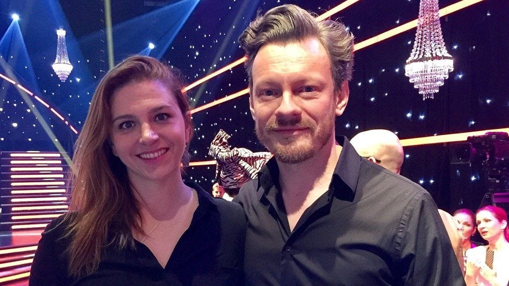 Kreeta Salminen ja Ville Tiihonen saapuivat Tanssii Tähtien Kanssa -yleisöön yhdessä.