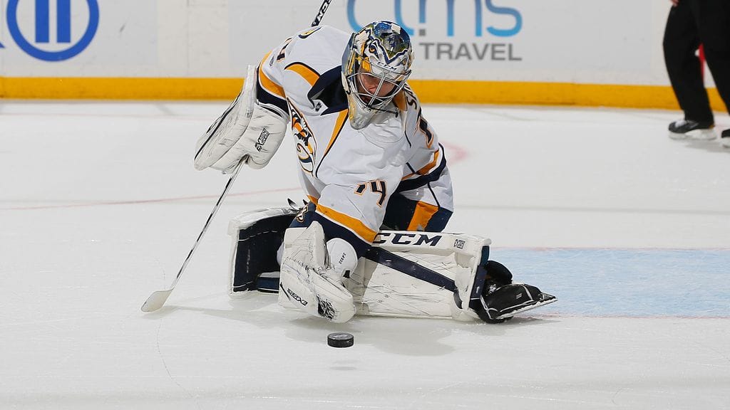 Juuse Saros nappasi maukkaan voiton.