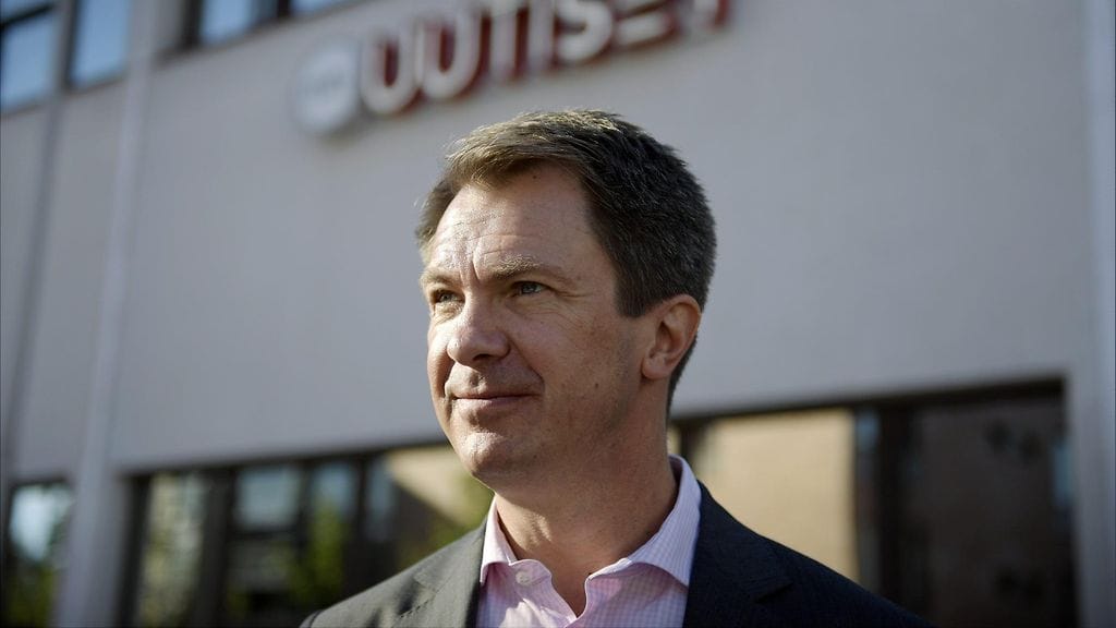 Peter Nyman kuvattuna MTV:n Uutistalon edessä 9. syyskuuta 2016.