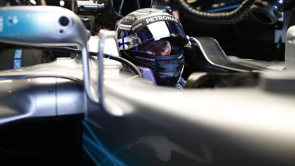 Valtteri Bottas aloitti Mercedes-uransa kolmossijalla.