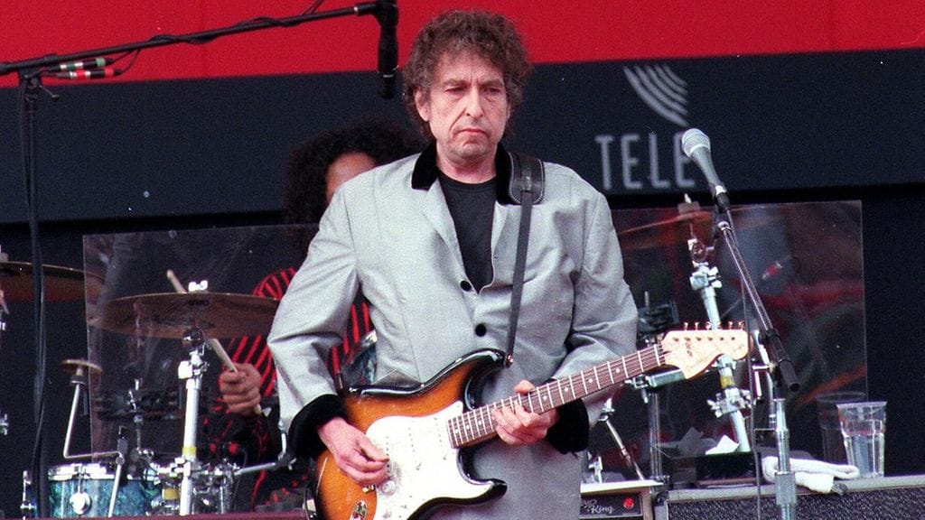 Bob Dylan Pori Jazzeilla heinäkuussa 1996.