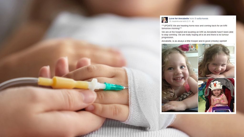 Kolmevuotiaan pikkutytön elämä on päättymässä aivan liian aikaisin.