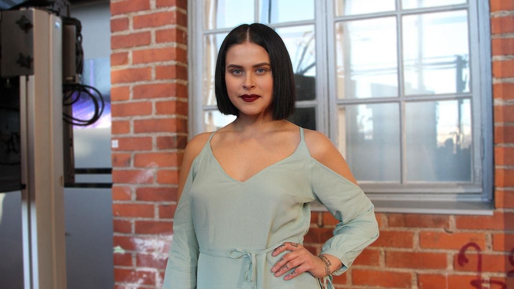 Sara Forsberg kuvattuna Radiogaalassa 31. maaliskuuta 2017.