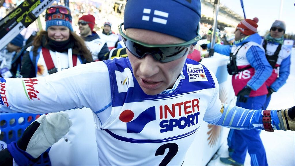 Matti Heikkinen Lahden MM-kisoissa.