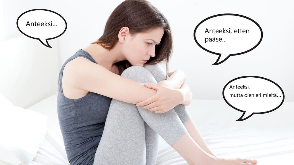 Aivan kaikista asioista ei kannata olla pahoillaan.