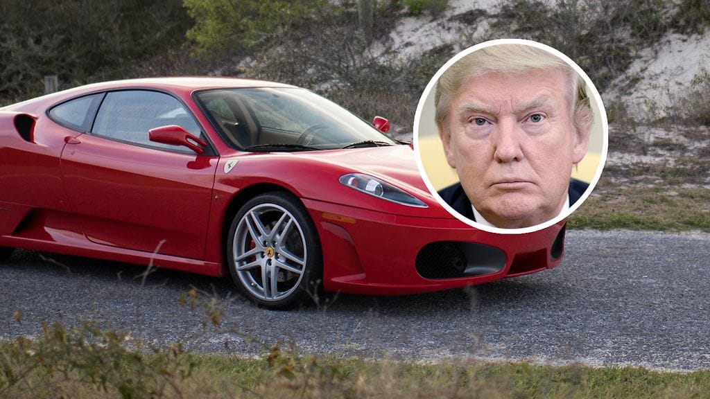 Presidentti Donald Trump osti kuvan Ferrari F430:n vuonna 2007.