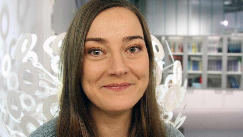 Pilvi Hämäläinen MTV:n Uutistalolla 4. huhtikuuta 2017.