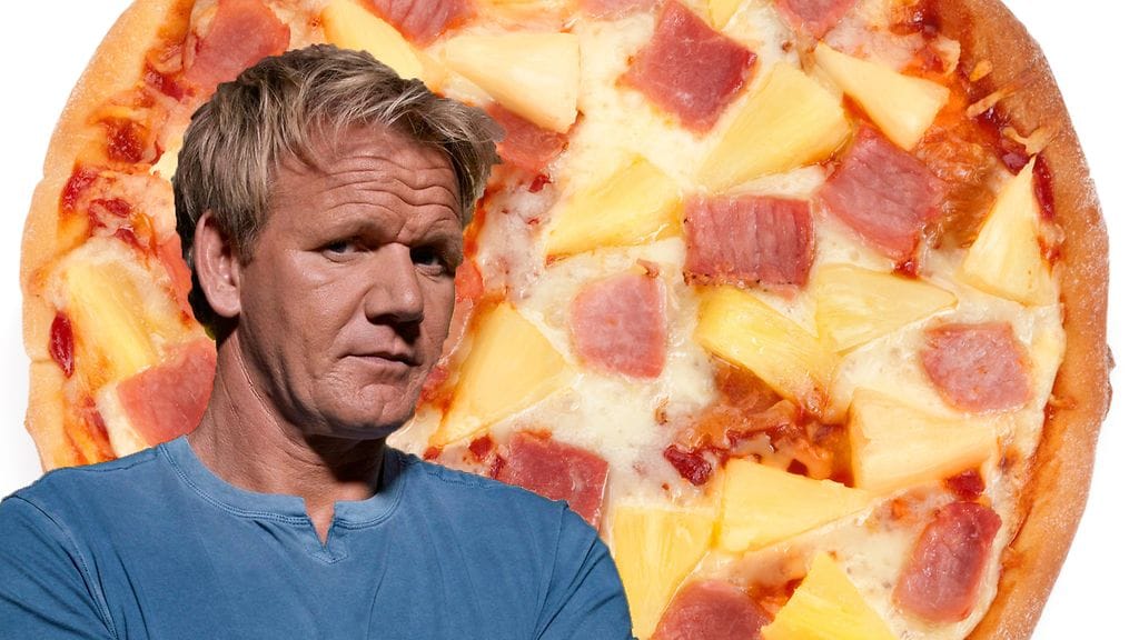 Gordon Ramsay ei pidä ananaksesta pizzassa.