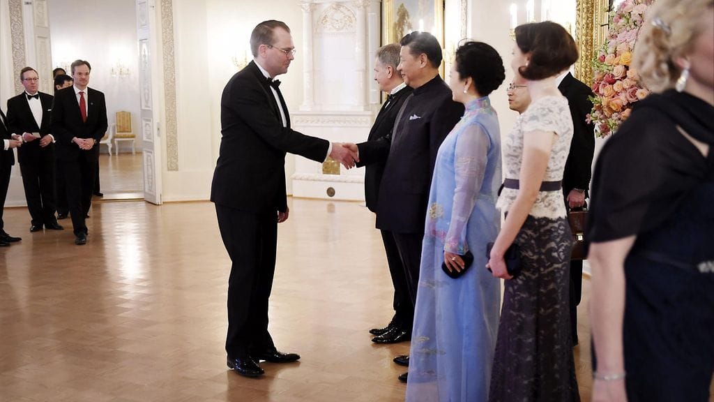 Jenni Haukio, Sauli Niinistö Kiinan presidenttiparin vierailun iltajuhla 5.4.2017 2