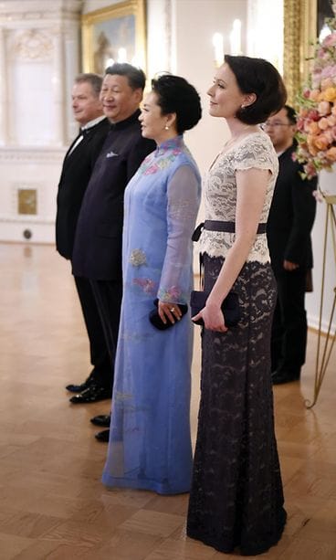 Jenni Haukio, Sauli Niinistö Kiinan presidenttiparin vierailun iltajuhla 5.4.2017 4