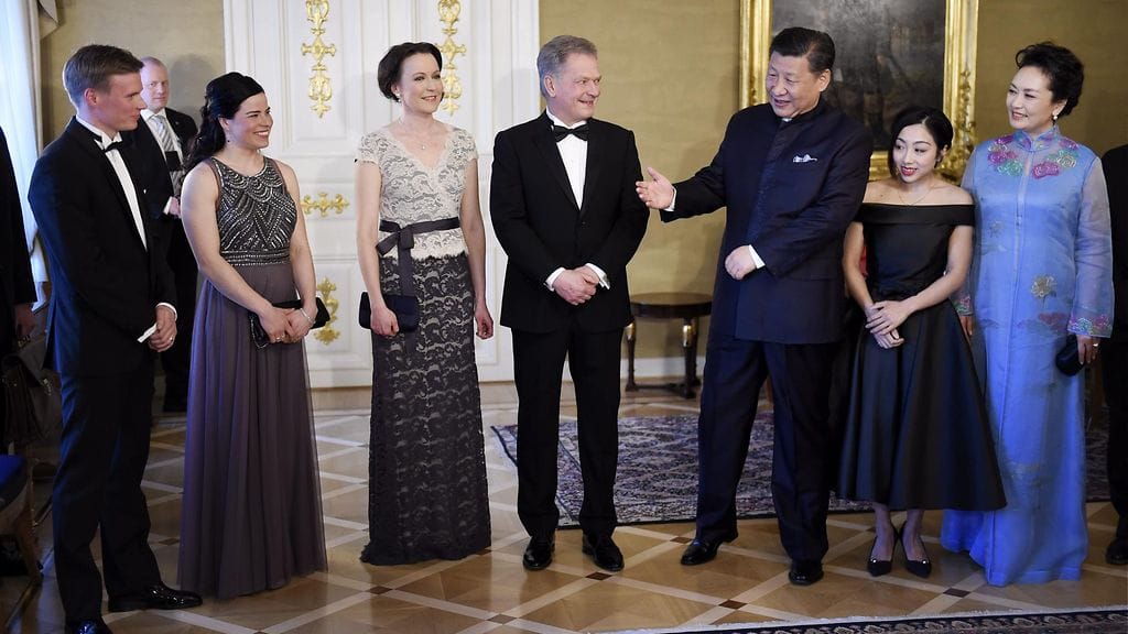 Jenni Haukio, Sauli Niinistö Kiinan presidenttiparin vierailun iltajuhla 5.4.2017 5