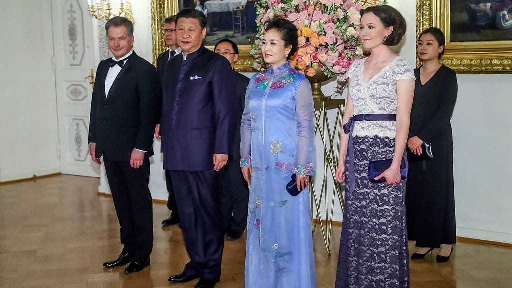 Jenni Haukio, Sauli Niinistö Kiinan presidenttiparin vierailun iltajuhla 5.4.2017 11