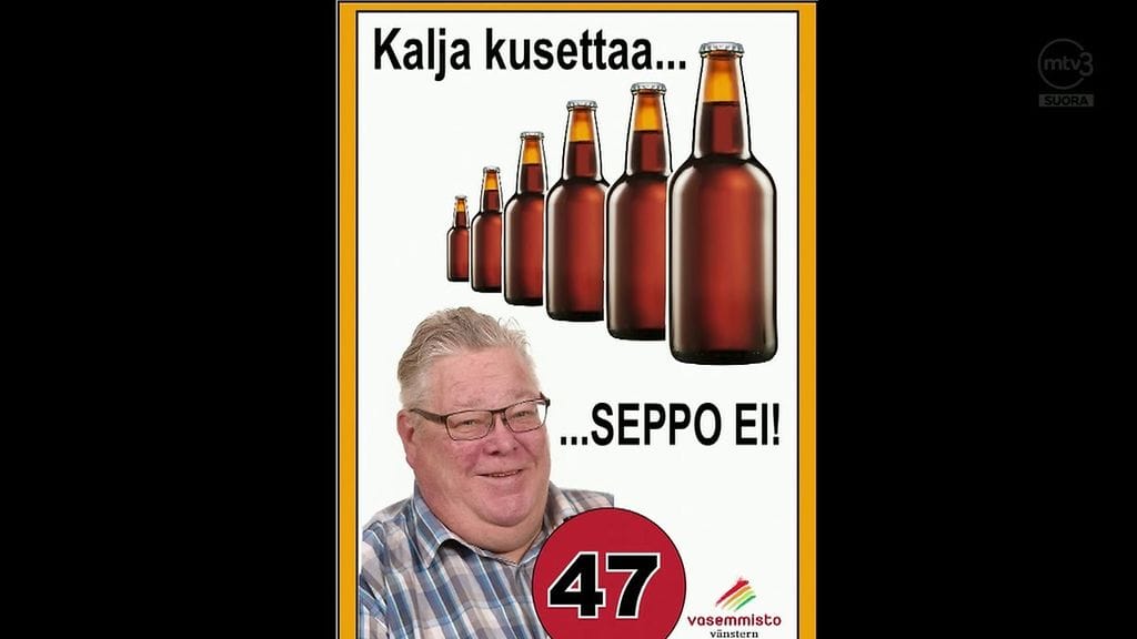 Kuntavaaliehdokkaan mainos