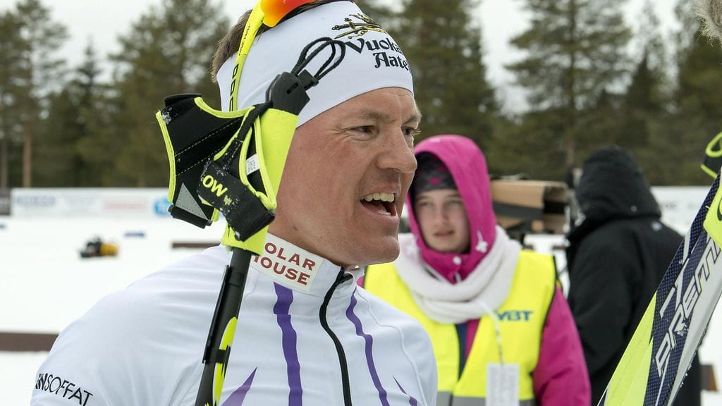 Sami Jauhojärvi SM-hiihdoissa sunnuntaina.