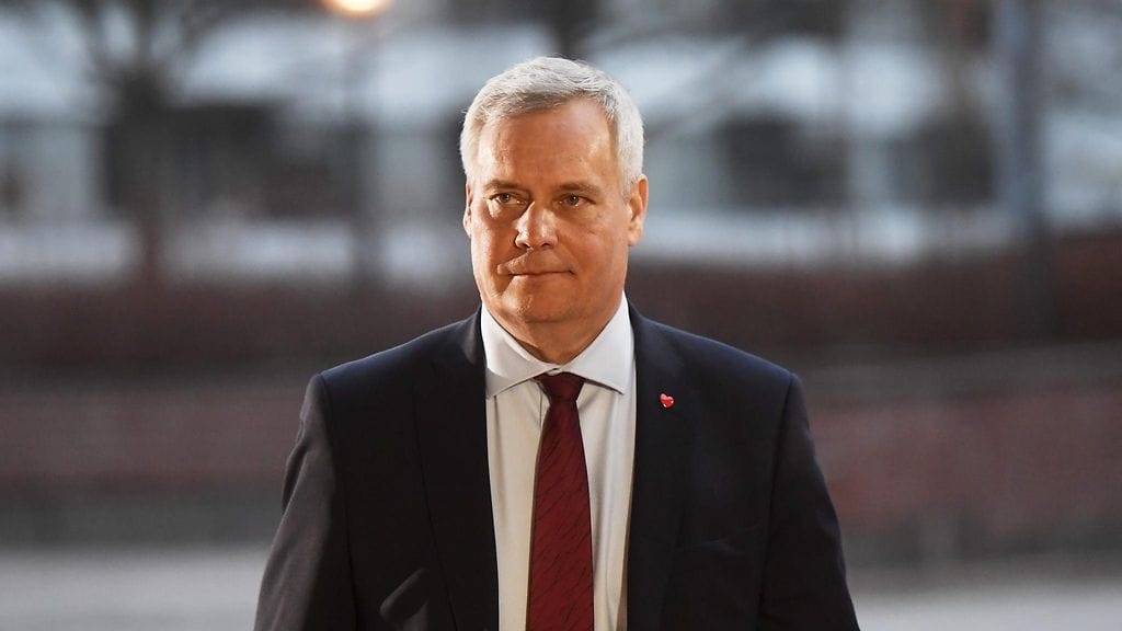 Antti Rinne saapuu Kuntatalon vaali-iltaan kunnallisvaalien vaalipäivänä Helsingissä 9. huhtikuuta 2017.