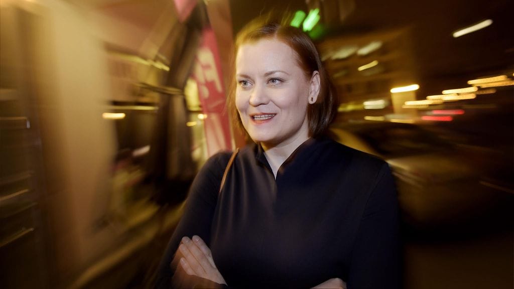 Feministisen puolueen Katju Aro.