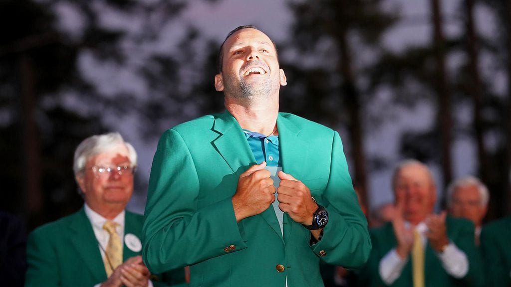Sergio Garcian kasvoilta näki, millaisen helpotuksen Masters-voittajan vihreä takki antoi.