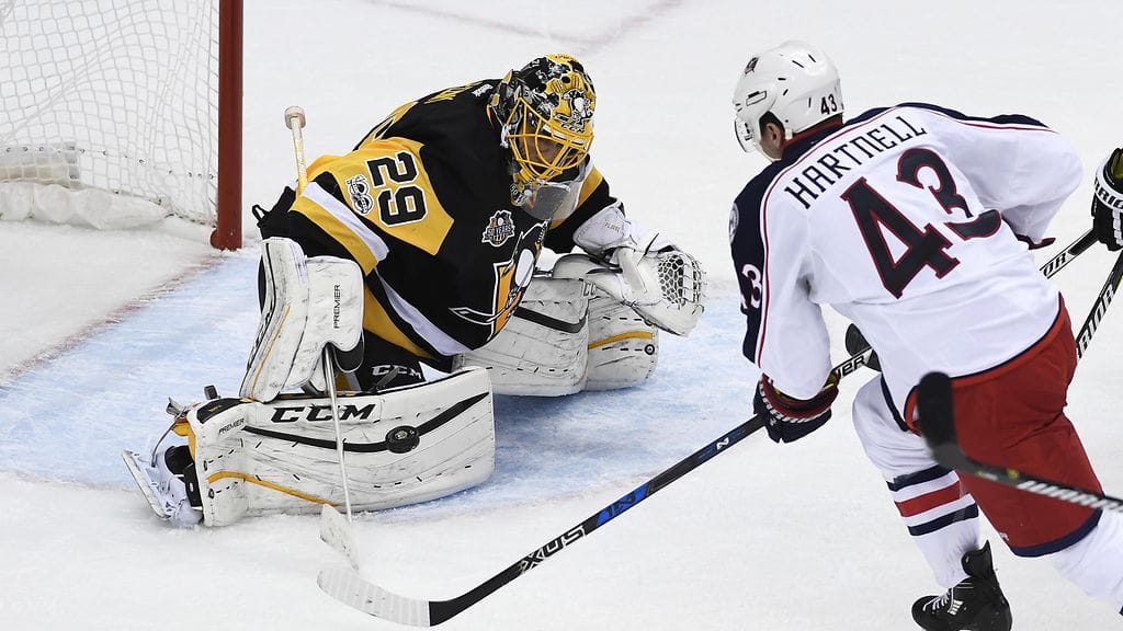 Marc-Andre Fleury torjui loistavasti.