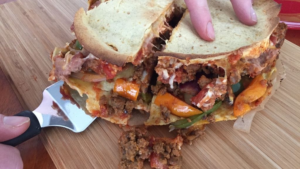 Kuvituskuva: Härkiksestä valmistettu tortillakakku.