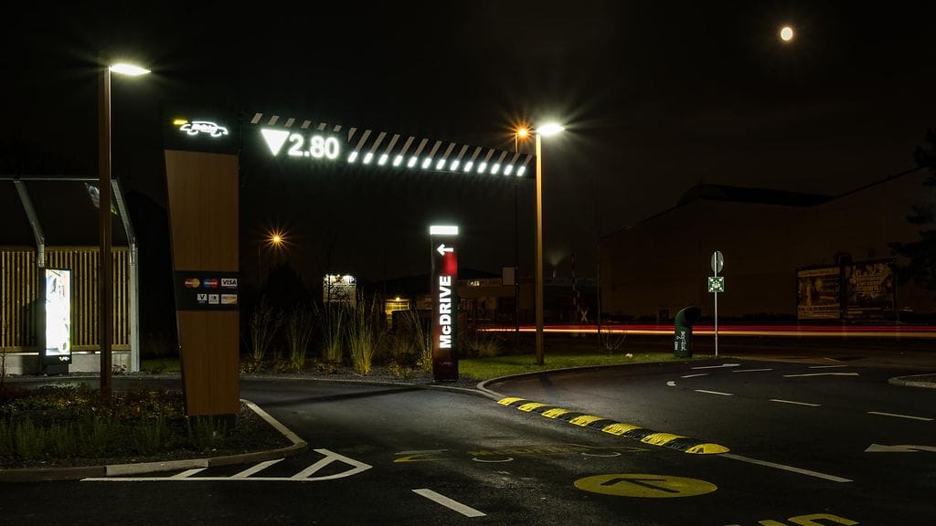 McDonald'sin autokaista Saksassa.