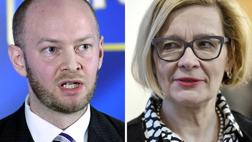 Sampo Terho ja Paula Risikko ovat vastakkaisilla linjoilla pakolaiskiintiöstä.