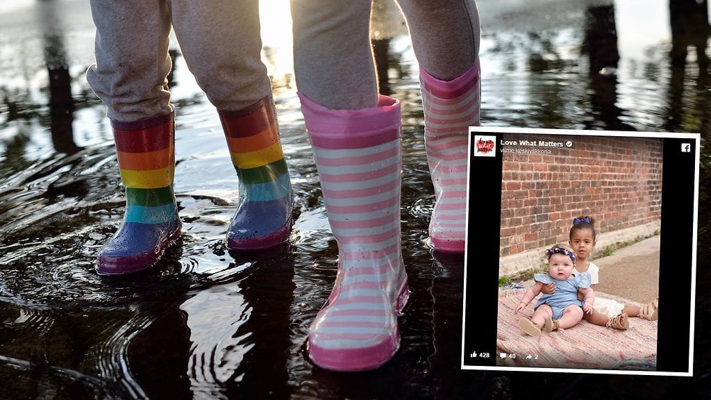 Äiti muistuttaa, että lasten silmissä ihonvärillä ei ole väliä.