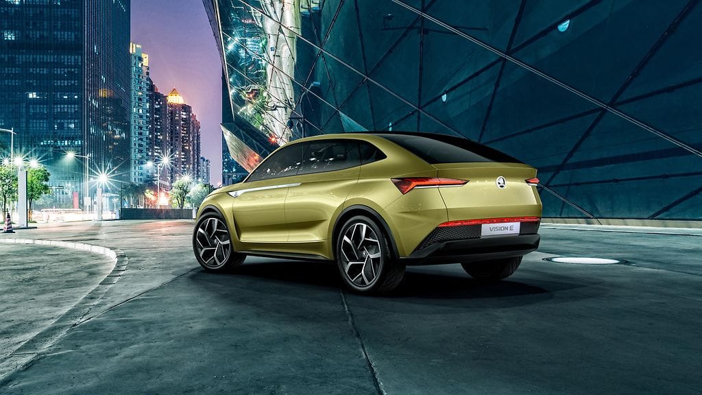 Skoda esitteli Vision E -sähköautokonseptinsa Shanghain autonäyttelyssä.