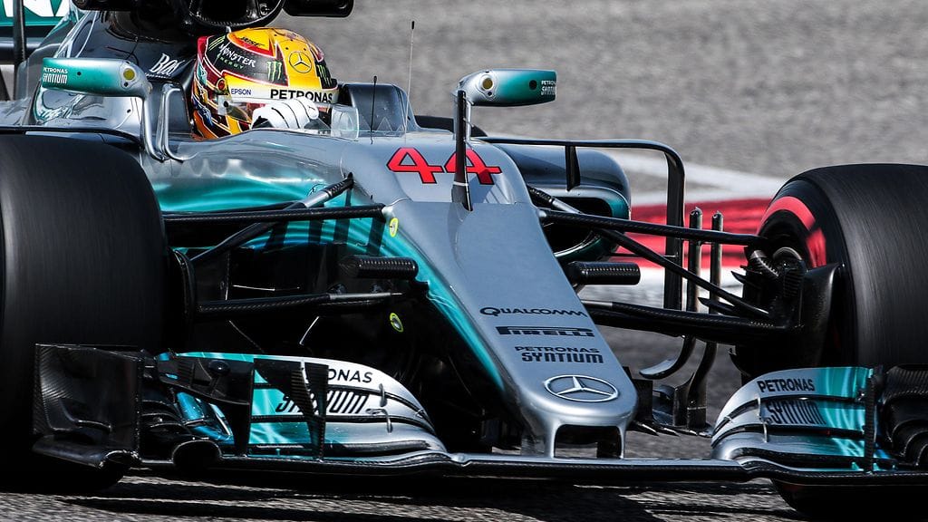 Lewis Hamilton Bahrainissa tiistaina.