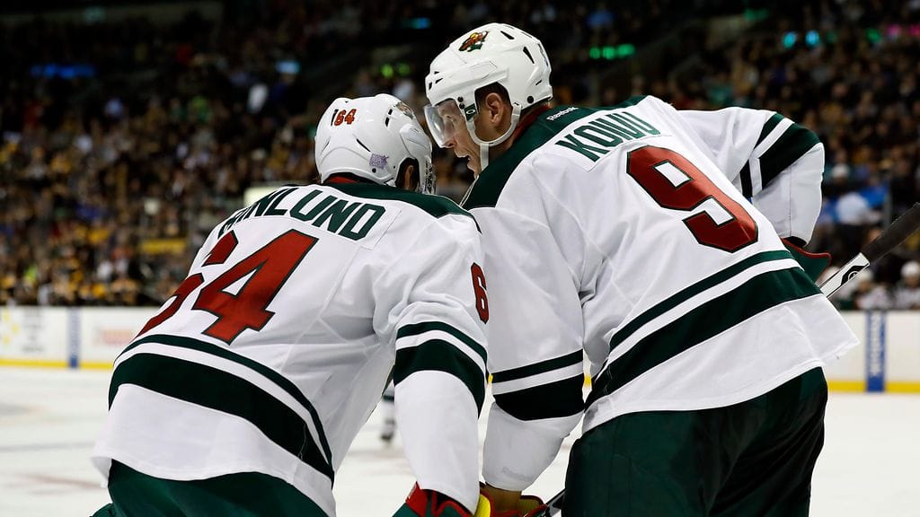 Mikael Granlund ja Mikko Koivu.