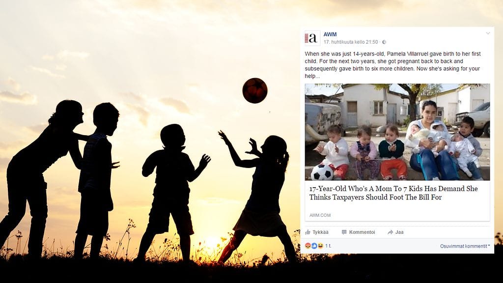 Teini on jo seitsemän lapsen äiti. Nyt lasten isoäiti tahtoo pistää touhulle lopun.