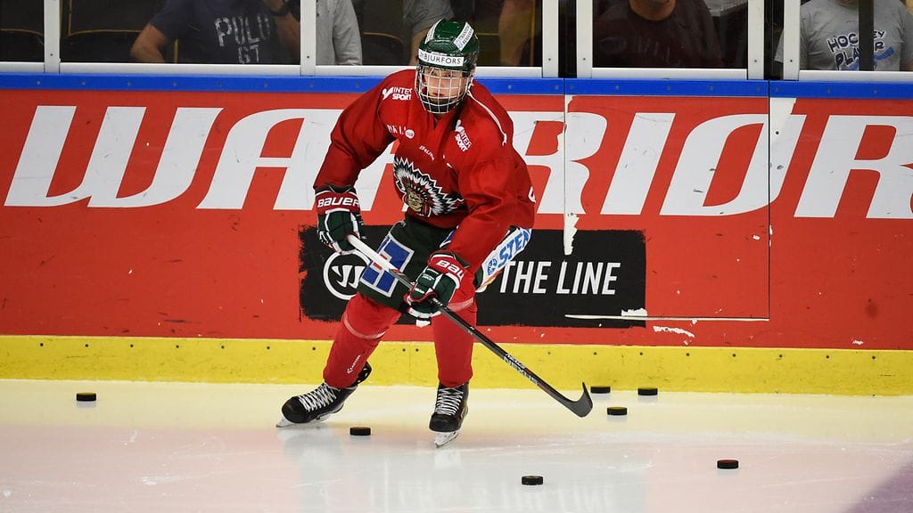 Kristian Vesalainen Frölundan harjoituksissa viime syyskuussa.