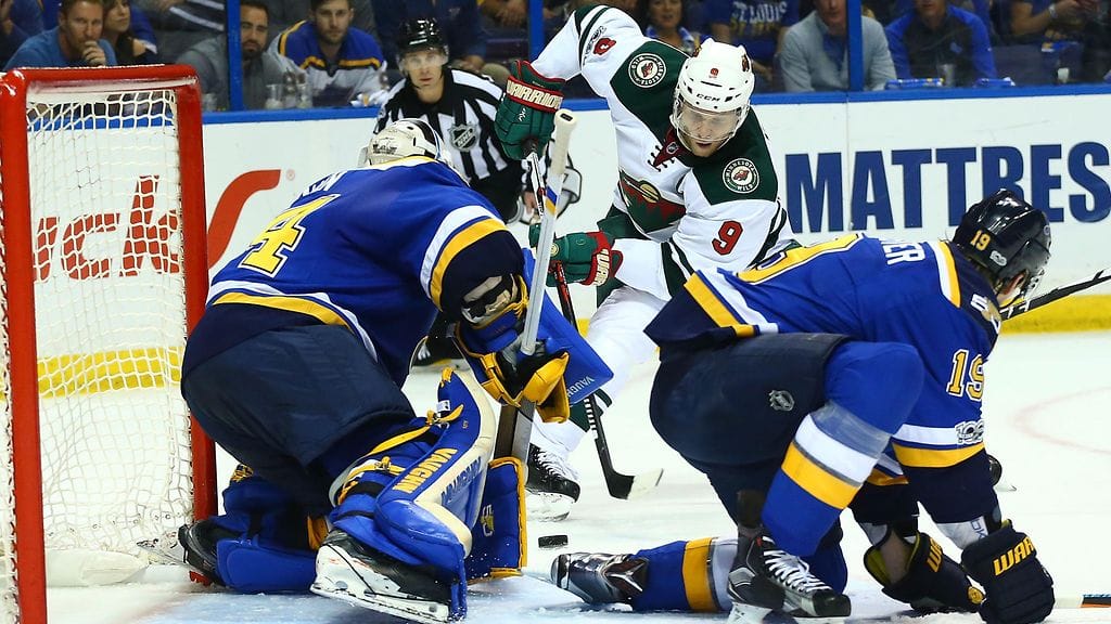 Mikko Koivu taisteli St. Louisia vastaan.