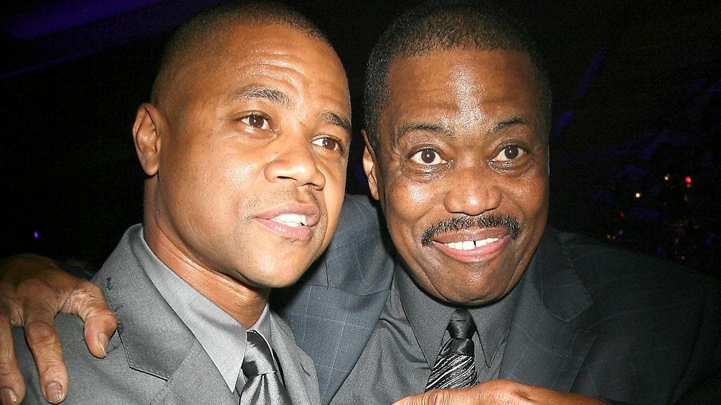 Cuba Gooding Sr. (kuvassa oikealla) löydettiin kuolleena autostaan eilen torstaina 20. huhtikuuta 2017. Kuvassa Gooding Sr. näyttelijäpoikansa Cuba Gooding Jr.:n kanssa vuonna 2007.