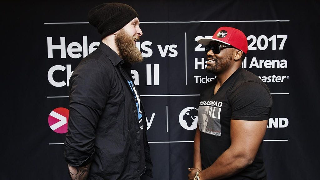 Robert Helenius ja Dereck Chisora.
