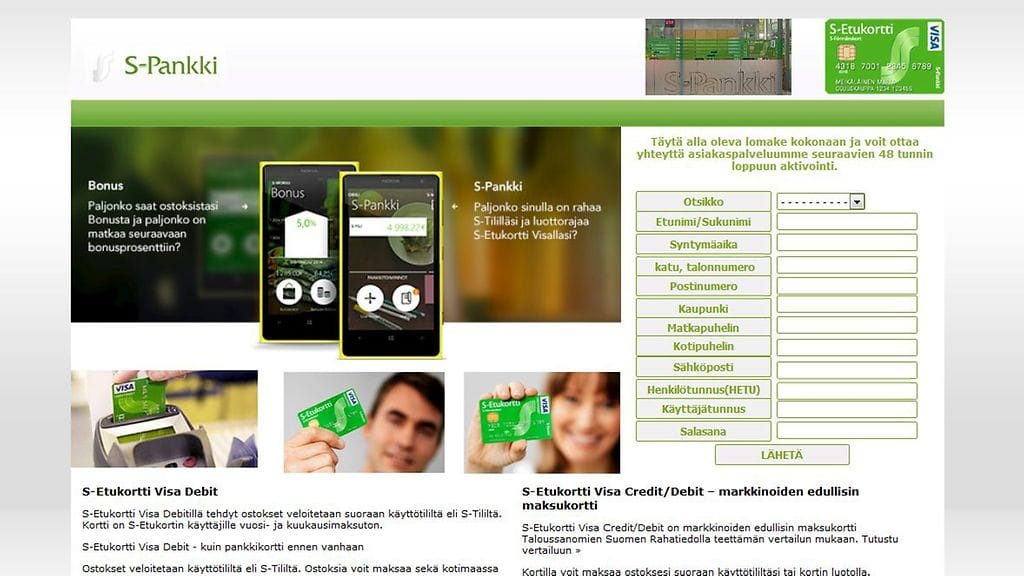 S-Pankin nimissä levisi tämän näköinen huijausviesti maaliskuussa 2017.