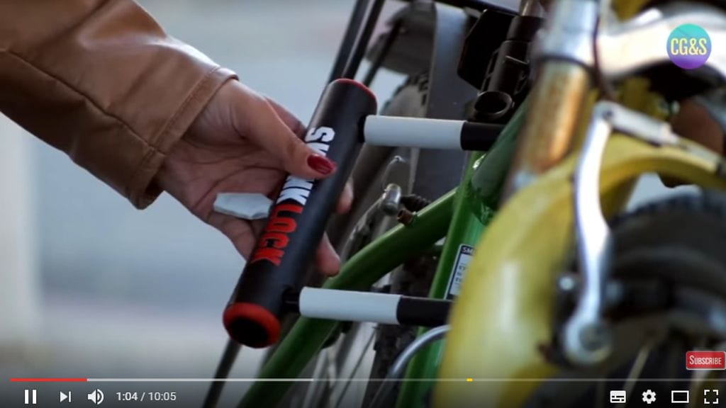 Uusi pyörälukko sisältää pahoinvointia aiheuttavia kaasuja, joiden uskotaan ehkäisevän pyörävarkaita käymästä SkunkLockilla varustettujen pyörien kimppuun.